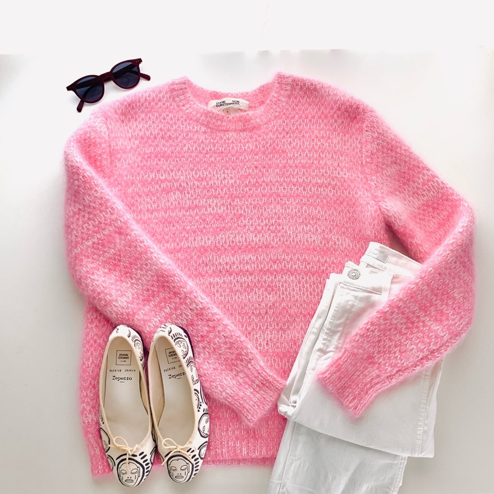 NWT! Diane Von Furstenberg Angora Wool Sweater